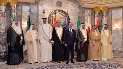 Leaders come together at the conclusion of the GCC consultative summit in Riyadh. Wam