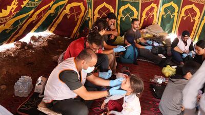 A total of 55 volunteers came forward asking for basic training in how to deliver first aid, while local nurses were given more in-depth lessons in care