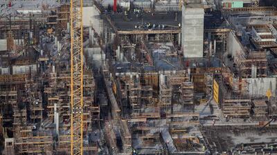 These are the early months of the museum's construction. By 2015 the Louve Abu Dhabi will be completed. Silvia Razgova / The National