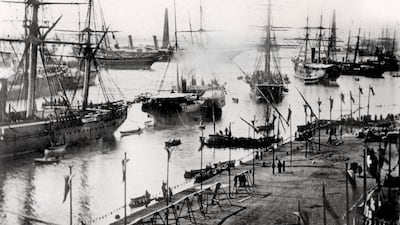The opening ceremonies of the Suez Canal in 1869 cost the equivalent of billions of dollars in today’s money. Rue des Archives / Getty Images