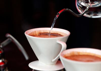 There are various rituals involved when serving Arabian coffee. EPA