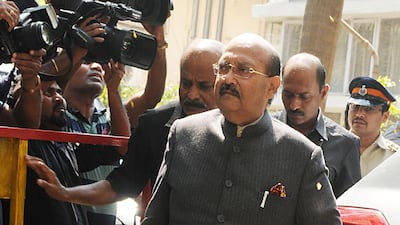 Indian politician Amar Singh. Sujit Jaiswal / AFP Photo