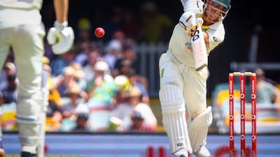 Australia's David Warner bats during day two of the first Ashes cricket Test. AFP