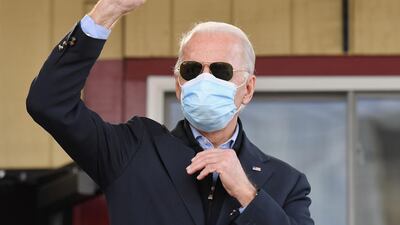 In this file photo Democratic presidential candidate Joe Biden speaks to supporters in Philadelphia, Pennsylvania, on November 3, 2020. Pennsylvania officially certified Democrat Joe Biden's election victory in the state over Donald Trump on November 24, 2020. AFP