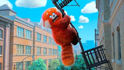 The poor box office earnings from Turning Red are, in large part, due to Disney's decision to forgo a theatrical run in favour of a Disney+ release. Photo: Disney+ via AP