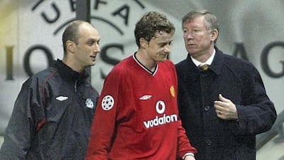 Solskjaer's career post 1999 was plagued by injuries. Getty Images