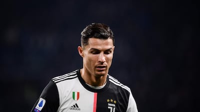 Juventus' Portuguese forward Cristiano Ronaldo leaves the pitch. AFP