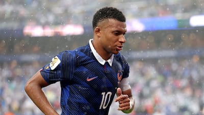 Kylian Mbappe of France scored two goals in a 3-1 win over Iraq in Philadelphia. AFP