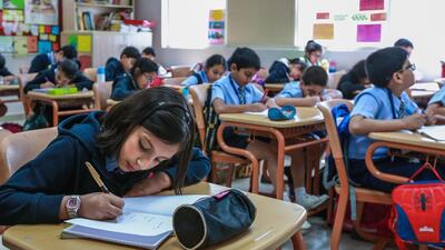 The education in Indian curriculum schools in Dubai has improved since last year, says a recently released report. Victor Besa for The National