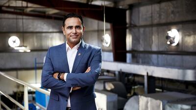 Mr Safdar Badami at a Al Muqarram Industries manufacturing Plant in Sharjah. He became managing director of the family business in 2010. Photo: Al Muqarram Industries