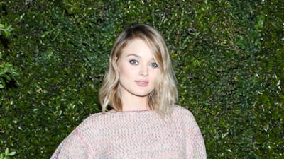 Australian actress Bella Heathcote, who waslast seen in Fifty Shades Darker, wore a purple silk and cotton pullover and black quilted leather pants, from Chanel’s spring/summer 2017 ready-to-wear collection, and teamed this with a Chanel bag and shoes, and the Boy.Friend Tweed watch in steel. Courtesy Chanel