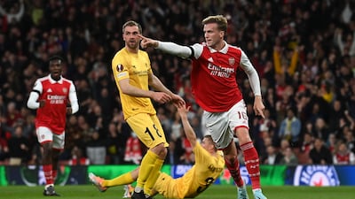 Rob Holding celebrates his goal. EPA