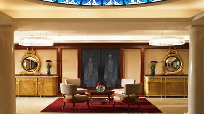 The reception lobby at The Shelbourne, Dublin. Courtesy The Shelbourne, Dublin