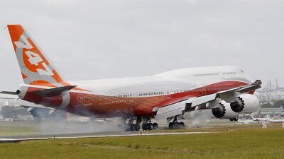 A Boeing 747 similar to the one owned by Asiana cargo that crashed in an accident believed to have involved a battery fire. Pascal Rossignol / Reuters