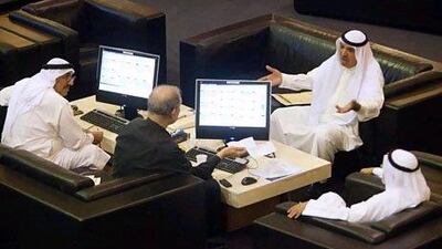 Traded values at the Dubai bourse reached Dh713 million (US$194.1m), a two-year high for the exchange. Jaime Puebla / The National