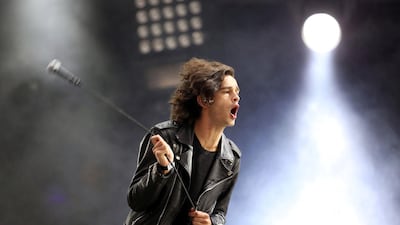 Singer and guitarist Matthew Healy is the frontman of British group 1975. They will perform in Dubai in August. EPA / Shutterstock