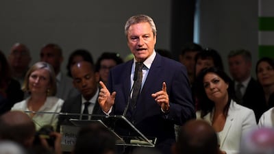 Gavin Esler attends the launch of Change UK Getty