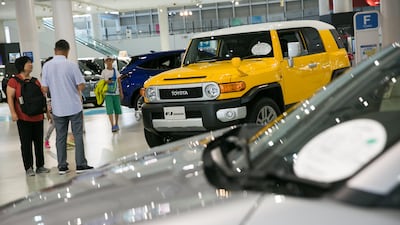 Cheaper SUVs and cars such as Toyota's offerings are popular on dubizzle. Christophe Jue / EPA