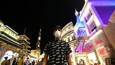 Before Dubai's Global Village shut in March 2020, guests were required to wear face masks as part of measures put in place to curb the spread of the Covid-19. The park will reopen in October 2020. Reuters