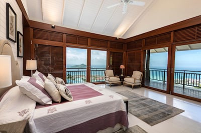 Room with a view in Mahe's Royal Palm Residences.