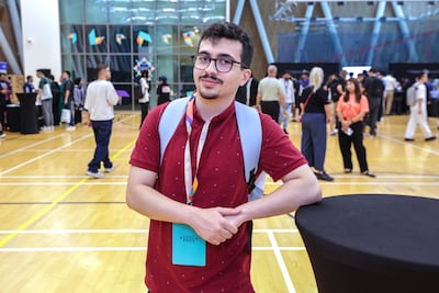Islam Aldaraghmeh joins the undergraduate programme at the MBZUAI. Victor Besa / The National