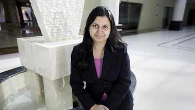 Sarah Sikandar Shahid company’s Automation Ready was a finalist in the RSA Start-up Business of the Year category of the Gulf Capital SMEinfo Awards. Jaime Puebla / The National