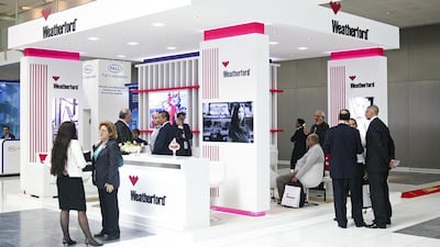 The Weatherford stand at ADRAC. Lee Hoagland / The National