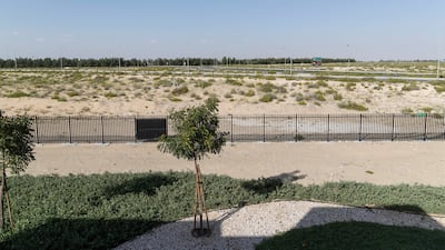 The villa is situated outside of the city near Al Maktoum International Airport