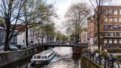 A canal in Amsterdam, Netherlands. The country is one of those under most threat from Brexit, S&P says. Bloomberg