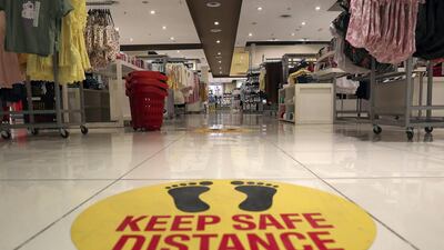 Cinemas, gyms, entertainment venues, common seating areas and prayer rooms within malls will remain closed.Pawan Singh / The National