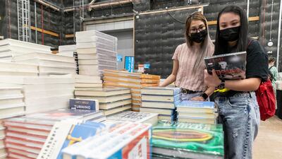 Taking place from Thursday until April 24, the Big Bad Wolf Books sale is being held at the Sound Stages in Dubai Studio City. All Photos: Antonie Robertson / The National