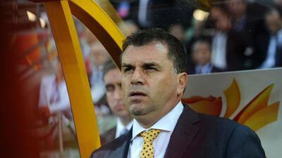 Ange Postecoglu has overseen two straight victories for Australia in their attempt to qualify for the 2018 World Cup in Russia. Mal Fairclough / AFP