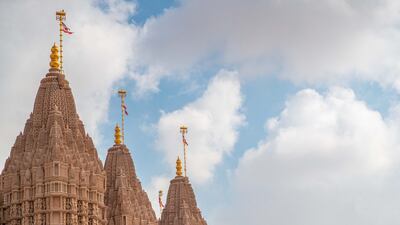 More than 2,000 sculptors in India hand-carved each segment of the temple. Photo: Baps Hindu Mandir