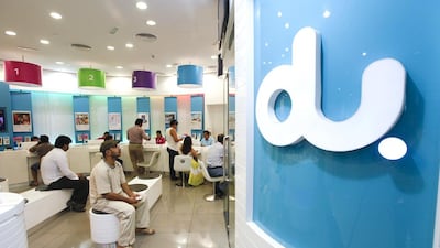 Du's first quarter net profit rose 4.8 per cent. Sarah Dea / The National