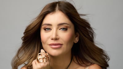 Nohma Kaaki, founder of Nohma Design, wearing her Celestial Module as a ring. Photo: Nohma Design