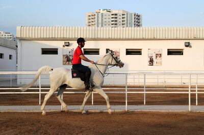 Mohammed Al Tajer won equestrian medals for the UAE in various Special Olympics around the world. Pawan Singh / The National