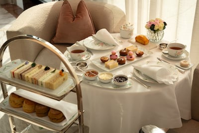A selection of finger sandwiches and warm raisin and tea-infused scones are served as part of The Lana's new afternoon tea. Photo: The Lana