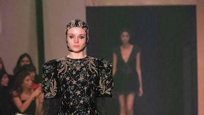 A look from Dior's spring 2019 haute couture collection, presented in Dubai on March 18.