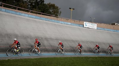 Toscana cycling team competes in the first stage of the Vuelta a Ecuador on Monday, November 18. EPA
