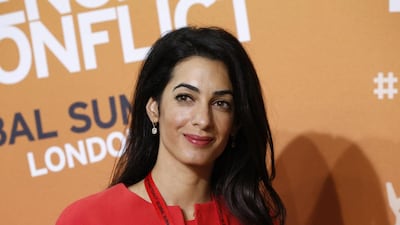 Amal Alamuddin, human rights lawyer. AP