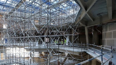 Non-oil economy, including construction, will rebound this year. Pawan Singh / The National