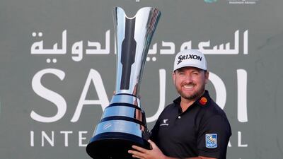 Irish golfer Graeme McDowell won the Saudi International by two shots on Sunday. AP