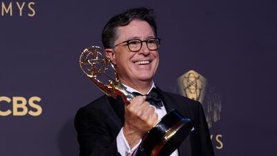 Stephen Colbert's The Late Show is one of several major late-night shows to broadcast reruns during the Hollywood writers' strike. AP
