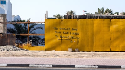 The UAE is constantly developing, with projects taking inspiration from around the world, the artist explains. Photo: Hussain AlMoosawi