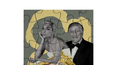 Lady Gaga & Tony Bennett jigsaw puzzle, Dh92.