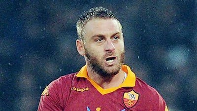 Roma's Daniele de Rossi is billed as the 'future captain' of the club when Francesco Totti retires. Giuseppe Bellini / Getty Images