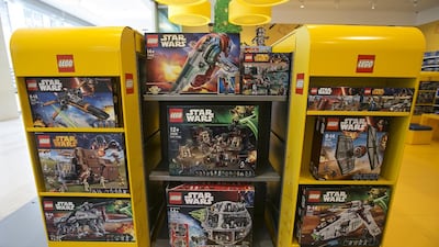 Star Wars Lego toys at the Lego store at Yas Mall. Mona Al Marzooqi / The National