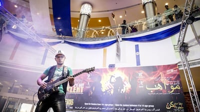 Jojo Francisco, 31, from the Philippines, won the senior instrumental prize in the UAE’s first Got Talent show, for his guitar skills. More than 500 entrants from around the world took part in the entertainment contest. Reem Mohammed / The National