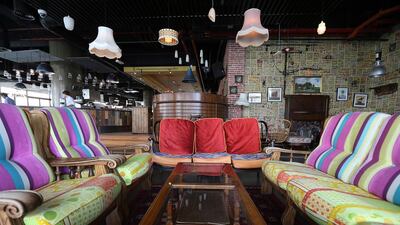 The colourful, inviting interiors of The Scene. Pawan Singh / The National