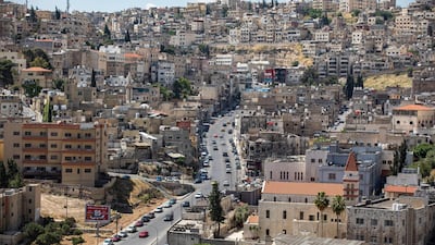 Downtown Amman, Jordan, 10 May. Jordan receives less than 50 millimetres of rainfall per year and is heavily dependent on domestic aquifers for its water supply. Andre Pain / EPA